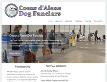 Tablet Screenshot of cdadogfanciers.org